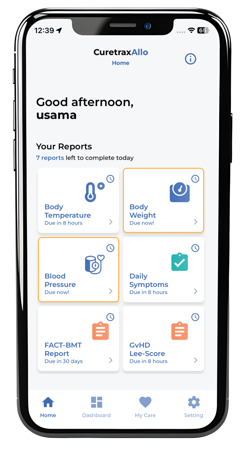 Completion of Mobile Application CuretraxAllo