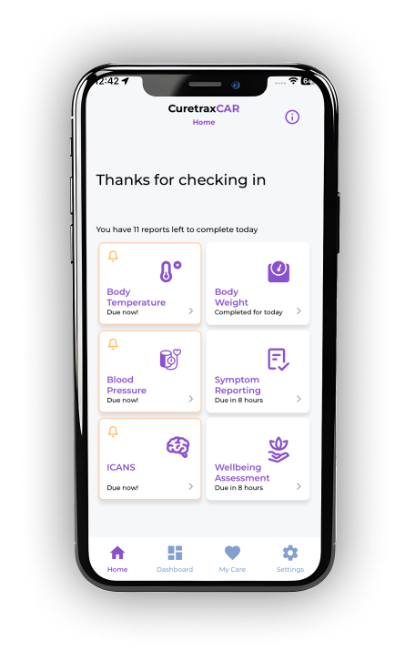 Completion of CuretraxCAR19 Mobile App and Flightdeck